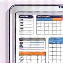 Illustrasjon av en sjekkliste og kalender.